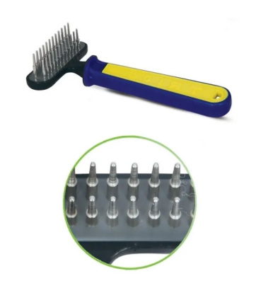 Расческа-грабли двухрядная "Спорт", 115*155мм (пакет), Triol