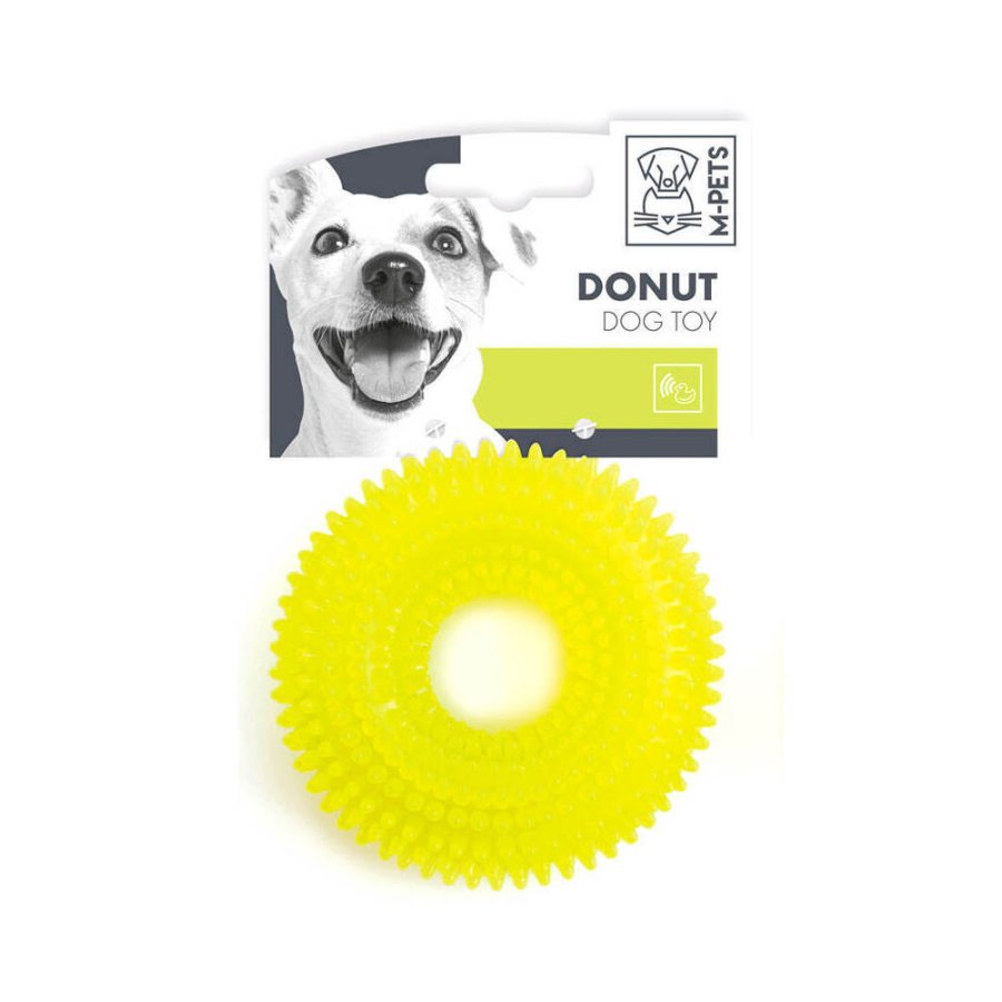 M-PETS Игрушка для щенков кольцо DONUT, 9 см