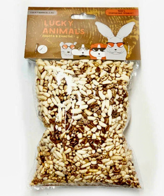 Лакомство Lucky Animals воздушная смесь, для всех видов грызунов, 65 г