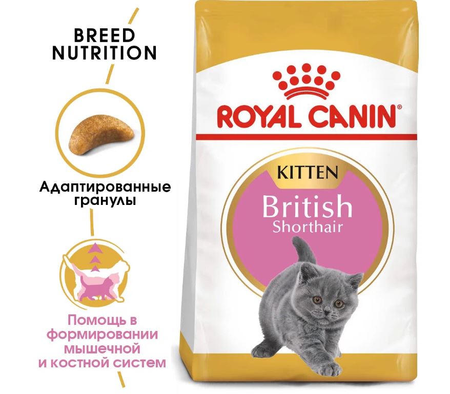 Royal Canin Сухой корм  Kitten British Shorthair для британских короткошерстных котят 0,4 кг