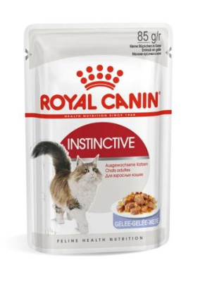 Royal Canin влажный корм для взрослых кошек кусочки в желе Инстинктив 85гр