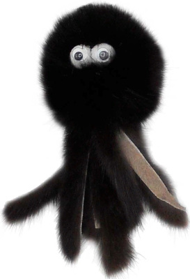 Игрушка GOSi для кошек "Меховой осьминог" натуральная норка