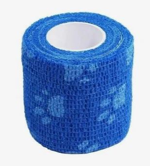 Бинт самофиксирующийся VETЗАБОТА с рисунком 7,5см*4,5м