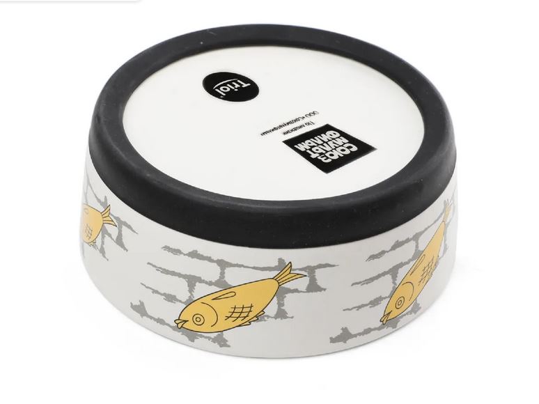 Triol СОЮЗМУЛЬТФИЛЬМ Миска для животных керамическая на резинке "Волк", 0.45л