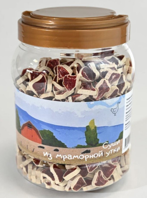 NORD FARM Лакомство для собак Суши из мраморной утки - 800 гр