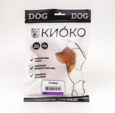 КИОКО Уши свиные для собак 50 гр