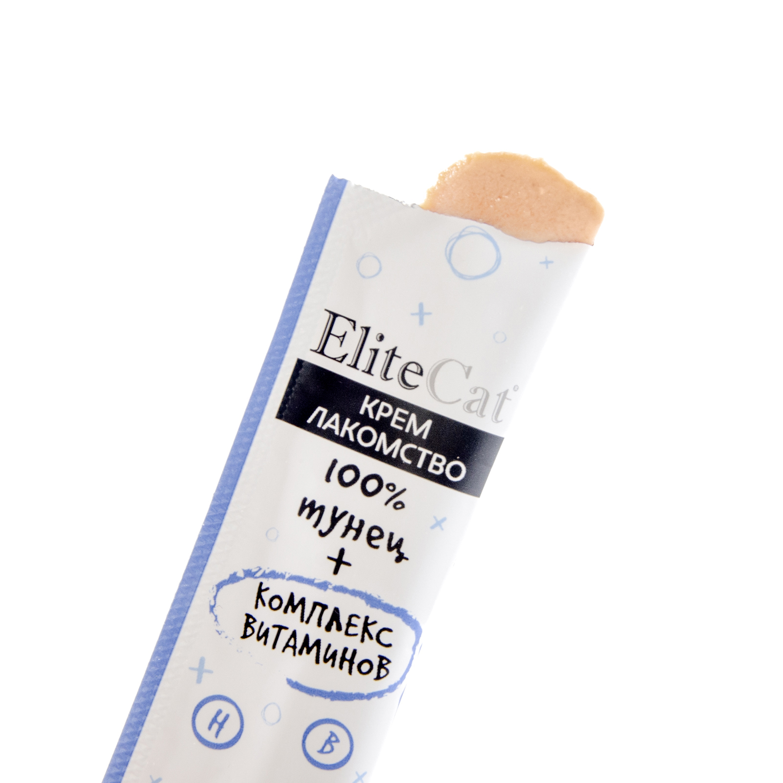 ELITECAT лакомство для кошек"крем лакомство" из мяса тунца 12г
