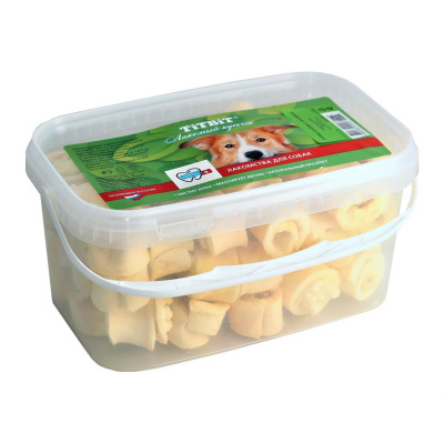 TiTBiT Лакомство для собак Роллы из кожи с начинкой, банка 3.3 л, 360 г