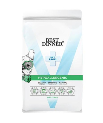 Best Dinner Vet Profi Hipoallergenic Сухой диетический корм для собак при аллергии, 12кг