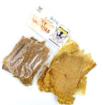 Лакомство Lucky Animals Вымя говяжье для всех пород собак, 55 гр