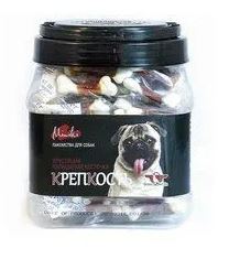 ГРИН КЬЮЗИН Лакомство для собак КРрепкость Мини Кальцевая косточка с уткой 520 гр