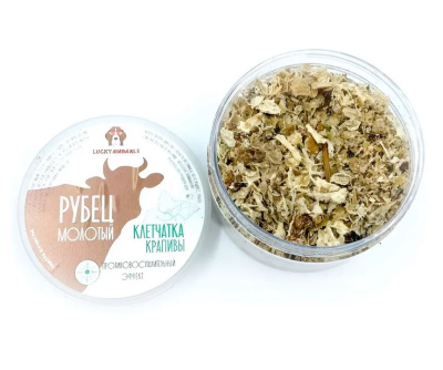 Лакомство Lucky Animals для собак Рубец говяжий молотый с крапивой, 90 гр