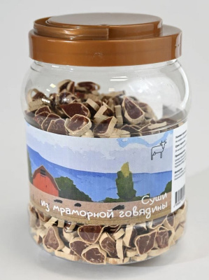 NORD FARM Лакомство для собак Суши из мраморной говядины - 800 гр